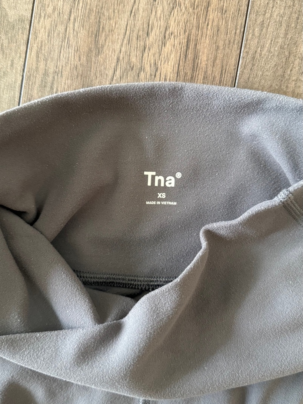 TNA Women's High-Waist Bike Shorts - Charcoal Gray - Picture 3 of 6